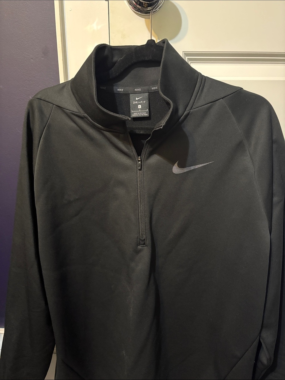 Nike Black Dri-FIT Half-Zip Performance Jacket